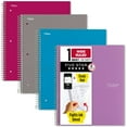 thumbnail image 1 of Five Star Spiral Notebook + Study App, 1 Subject, Wide Ruled, 8" x 10.5", 4 Pack, 1 of 7