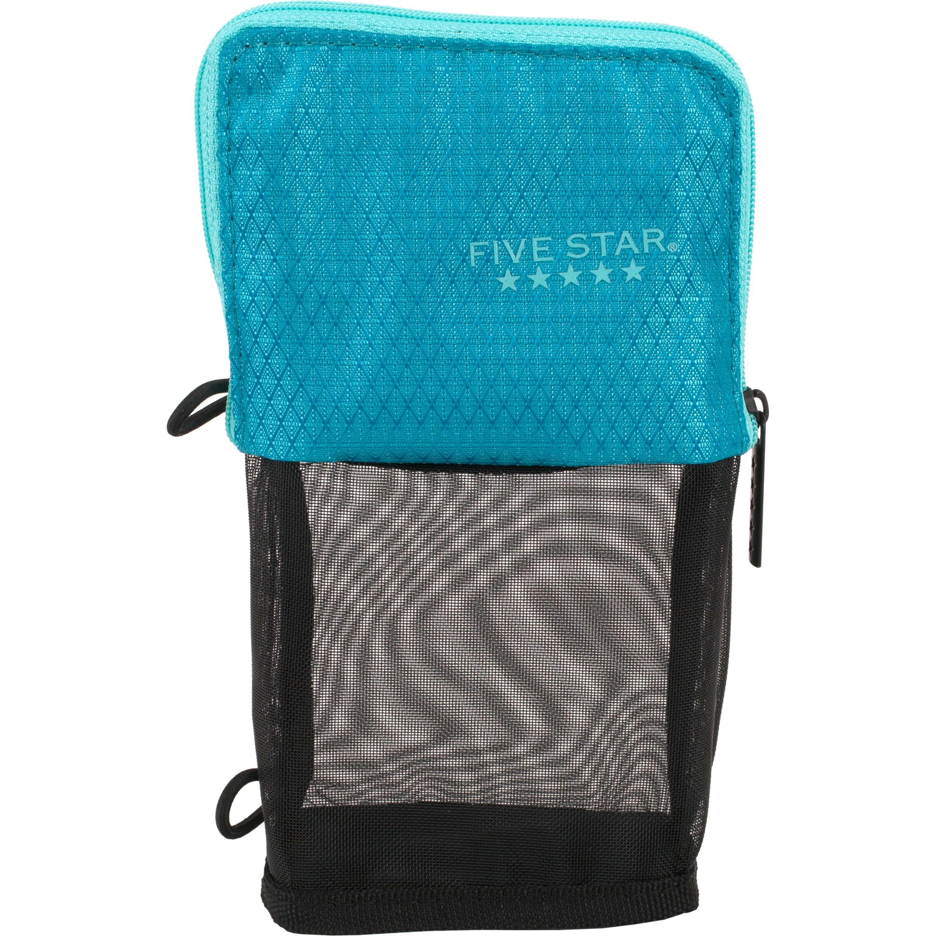 Five Star Polyester Teal Stand 'n Store Pencil Pouch - Each