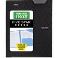 thumbnail image 1 of Five Star Stay-Put Plastic and Prong Folder, Black, 1 of 8
