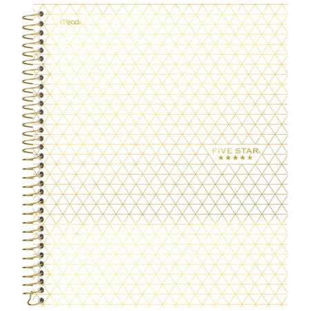 Five Star Style Wirebound Notebook, 1 Subject, College Ruled, White (08351AV0)