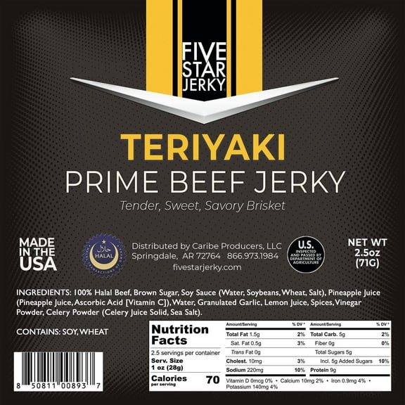 Five Star Teriyaki Beef Jerky