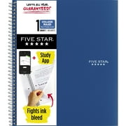 Five Star Spiral Notebook Plus Study App 1 Subject College Ruled 8 12 x 11 White