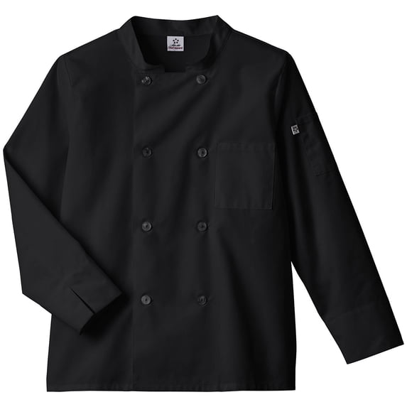 Five Star Unisex Long Sleeve Moisture Wicking Mesh Back Chef Coat