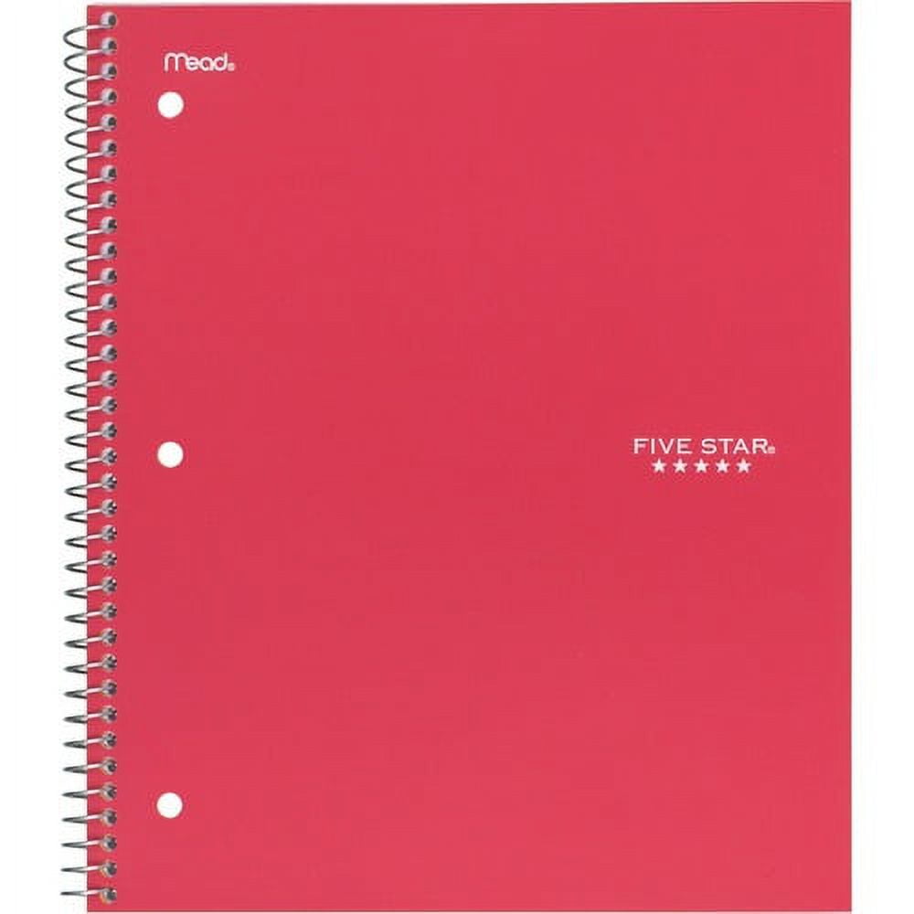 Five Star Wirebound 1-subject Notebook - Ring8" x 10.5" - Bend Resistant, Crack Resistant - 1 Each | Bundle of 10 Each