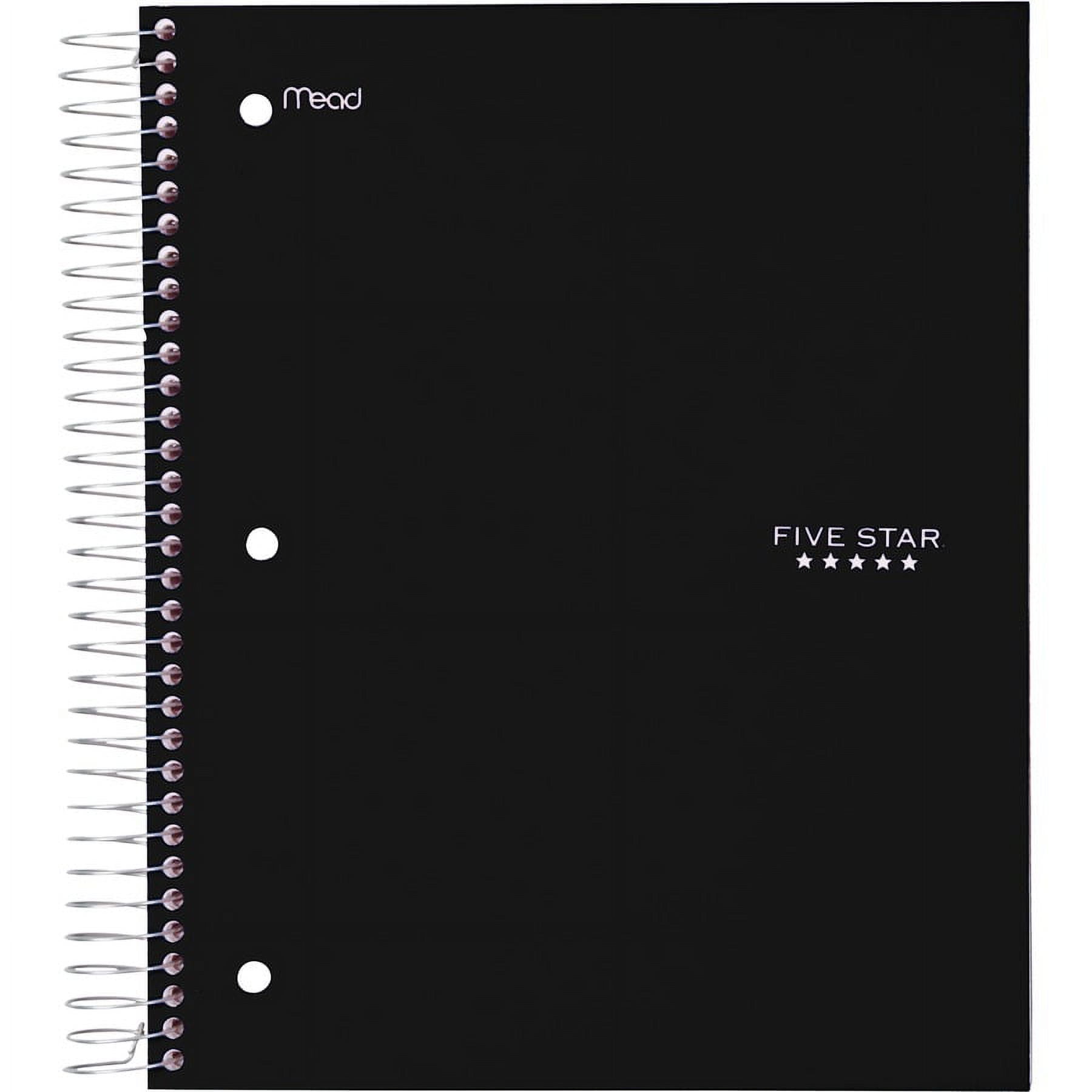 FiveStar 5-Subject Wide Ruled Notebook - 200 count