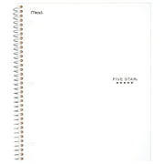 Five Star Wirebound Notebook 1 Subject Wide Ruled 10 12 x 8 White - Five Star