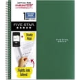 thumbnail image 1 of Five Star Wirebound Notebook - 1 Subject(s) - 100 Sheets - 100 Pages - Wire Bound - Letter - 8 1/2" x 11" - Forest GreenPlastic Cover - Double Sided Sheet, Bleed Resistant, Pe | Bundle of 10 Each, 1 of 1