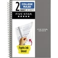 thumbnail image 1 of Five Star Spiral Notebook, 2 Subject, College Ruled, 6" x 9.5", Gray, 1 of 8