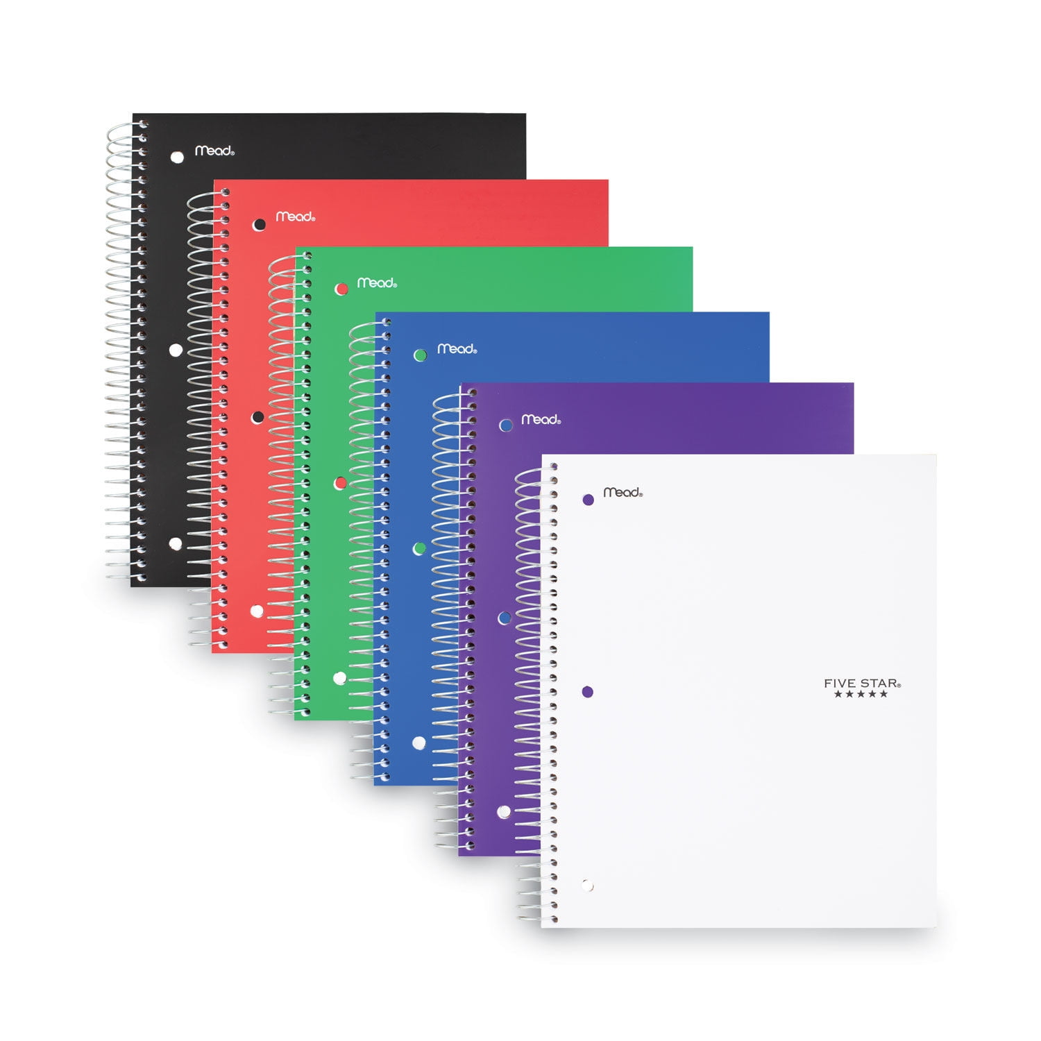 Five Star Wirebound Notebook 3 Subject, Wide/Legal Rule, Randomly Assorted Covers, 10.5 x 8, 150 Sheets