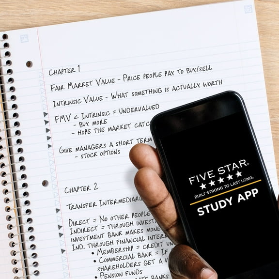 Five Star Spiral Notebook + Study App, 1 Subject, College Ruled, 8.5" x 11", 3 Pack