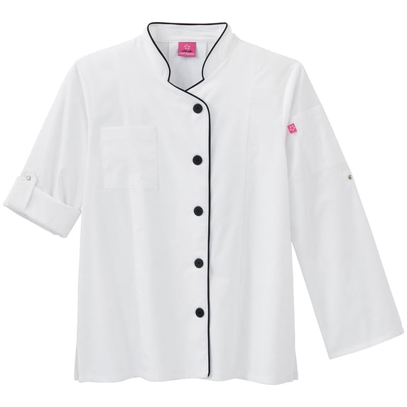 Five Star Women's Long Sleeve Stretch Executive Chef Coat