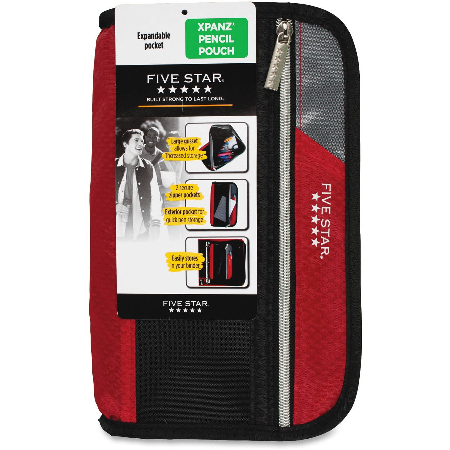 Five Star Xpanz Carrying Case (pouch) For Pencil, Pen, Supplies - Assorted, Price/EA