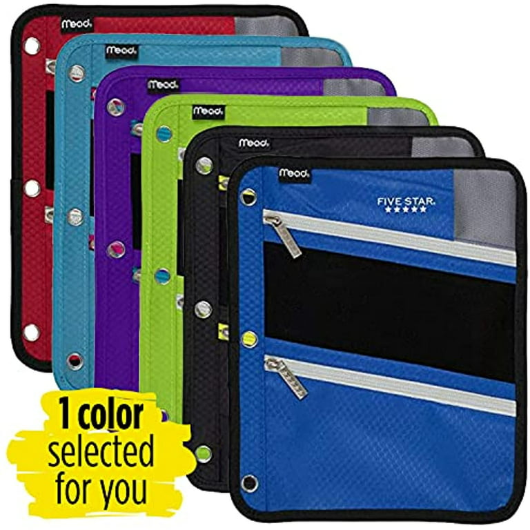 Five Star Pencil Pouch, 6 3/4 x 10, Assorted Colors (50076) – Ramrock  School & Office Supplies