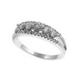 thumbnail image 1 of Five Stones Designer Cubic Zirconia Ring Sterling Silver 925 Size 8, 1 of 3