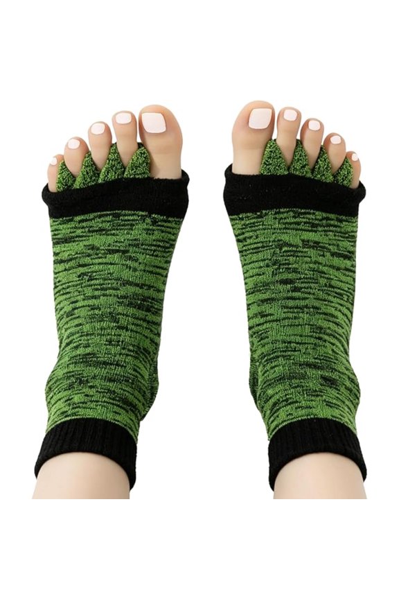Five-Toe Separator Orthopedic Socks, Soft Bunion Corrector Toe Spacers for Overlapping Toes Foot Pain Relief