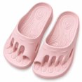thumbnail image 1 of Five Toe Shoes for Women with Arch Support, Cushioned Toe Separator Slides for Home and Outdoor Walking, 1 of 7
