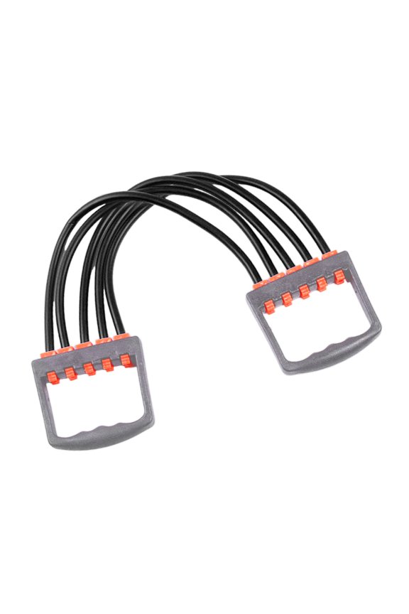 Five Tube Chest Expander Exercise Resistance Trainer Chest Muscle Exerciser Workout Equipment Trainer for Gym and Home