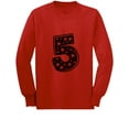 thumbnail image 1 of Five Years Old Birthday Gift Idea - I'm 5 Superstar Long sleeve kids T-Shirt Large Red, 1 of 4