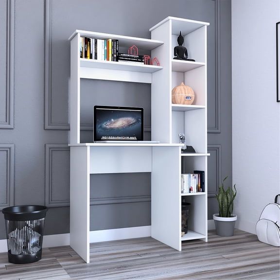 Five - cubby storage system | Ideal for keeping work essentials within reach | Enjoy efficient organization on your desk
