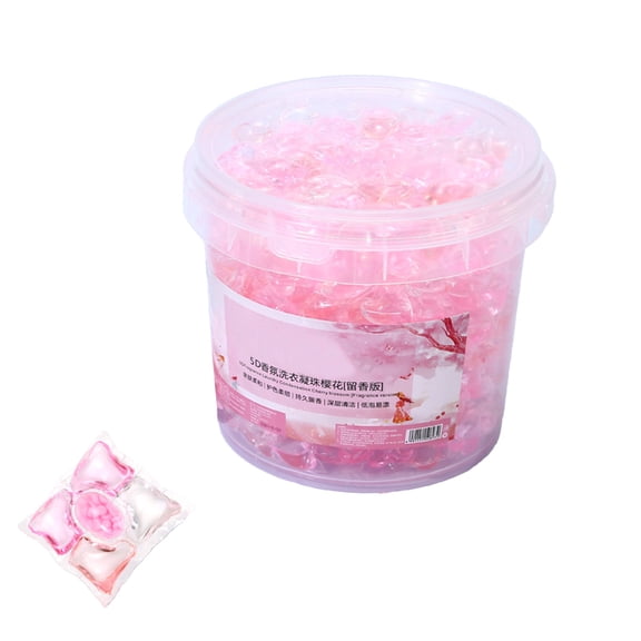 Five-in-one Box Laundry Pods With Lingering Aroma and Slippery Laundry Capsules 100pcs About 400ml