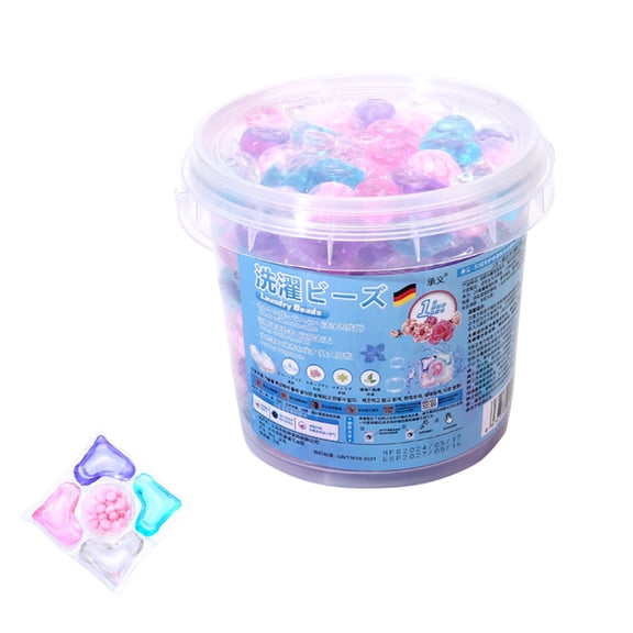 Five-in-one Box Laundry Pods With Lingering Aroma and Slippery Laundry Capsules 100pcs About 400ml