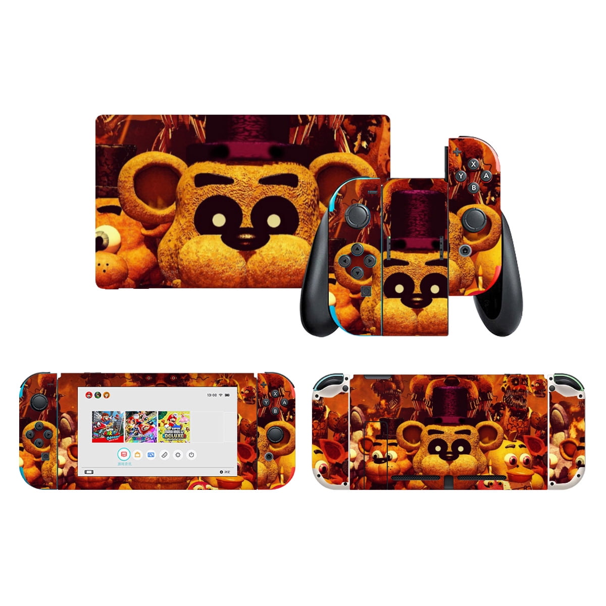 Five nights at freddy's Game Switch Skin - Anime Cartoon Game Sticker ...