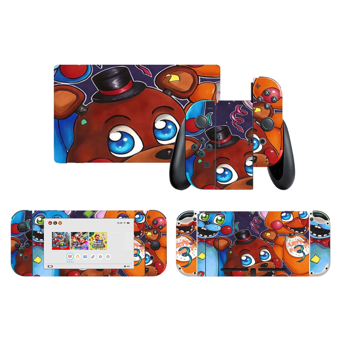 Five nights at freddy's Game Switch Skin - Anime Cartoon Game Sticker ...