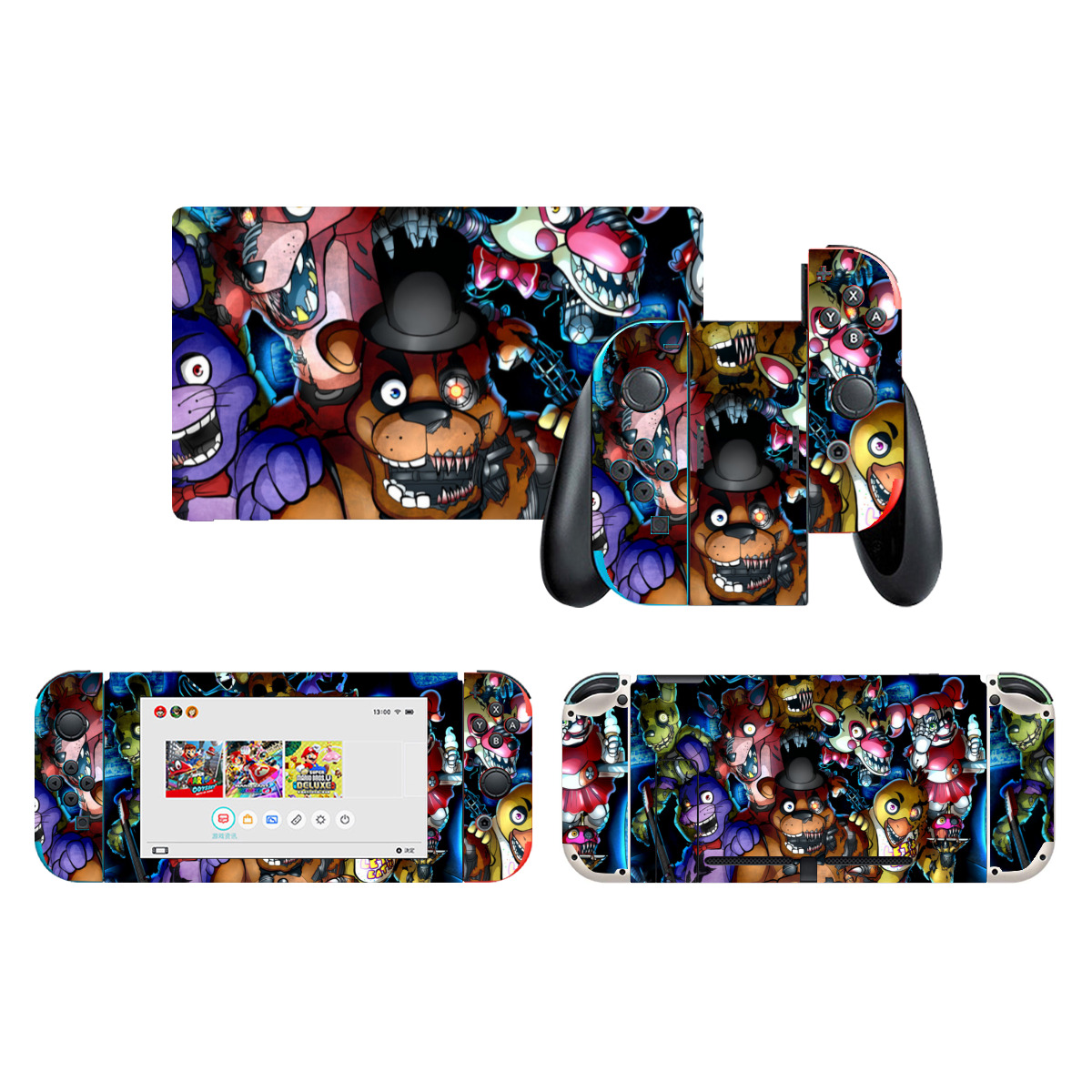 Five nights at freddy's Game Switch Skin - Anime Cartoon Game Sticker ...