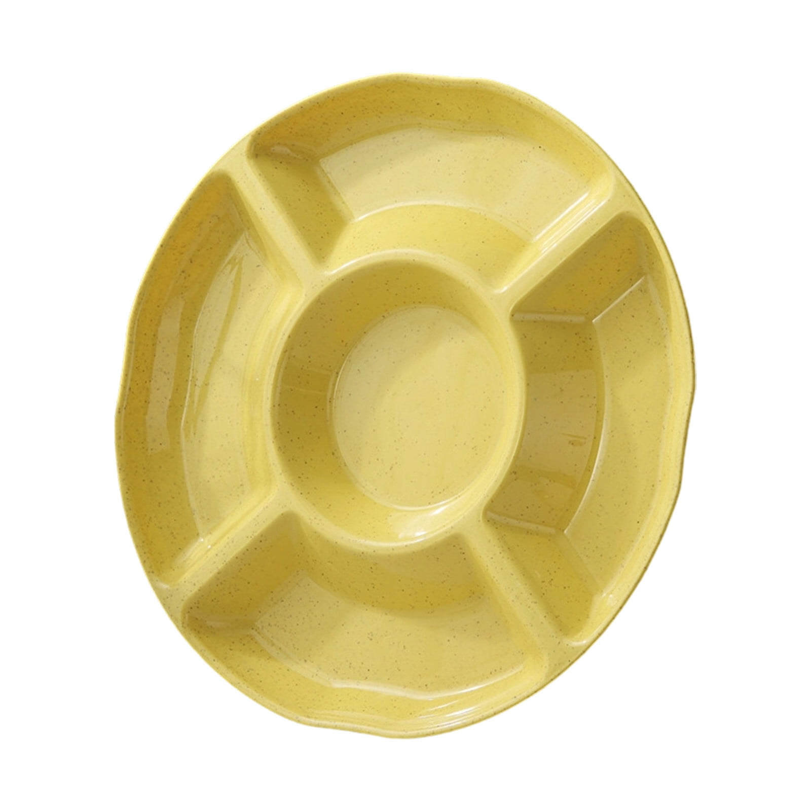 Five-part Compartment Candy Box-snack -dried Fruit And Fruit Round ...