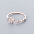 thumbnail image 1 of Five Petals Flower Ring For Women S925 Silver Jewelry Floral Elegant Delicate Anniversary Gift For Her Jewelry, 1 of 5