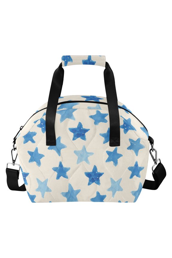 Five-pointed Star Insulated Lunch Bag for Women Leakproof Reusable Cooler Lunch Box with Adjustable Shoulder Strap Portable Tote Bag for Work Picnic Travel