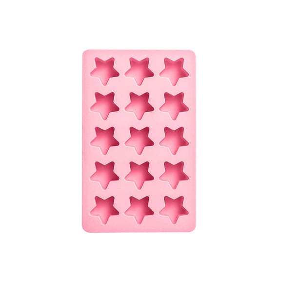 Five-pointed Star Silicone Freezer Tray, Flexible Molds For Drinks & Cocktails,Distinctive Star Shape For Baking & Crafts Design