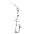 thumbnail image 1 of Five-pointed Star Tassel Phone Lanyard Female Cute Beaded Phone Shell Pendant Accessories Package Decoration Keychain, 1 of 8