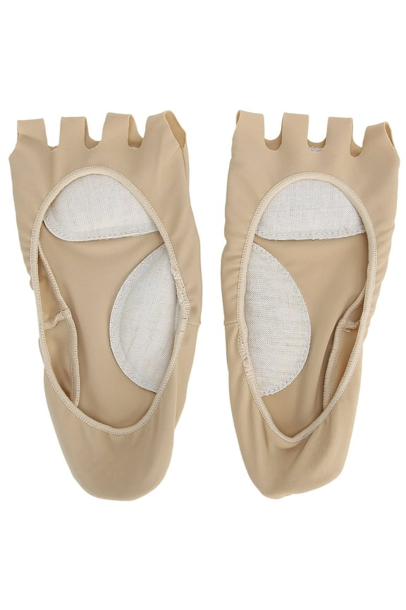 Five toe separation socks, open five toe socks front foot pad, women's anti-slip peeping toe half socks, for foot care