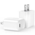 thumbnail image 1 of FiveBox USB C Charger Adapter, 2 Pack 20W Type-C PD Fast Charging Wall Charger Plug, Block Charger Plug Power Adapter USB C Brick Cube Box Compatible for iPhone 15 14 13 Pro Max, iPad, Galaxy(White), 1 of 7