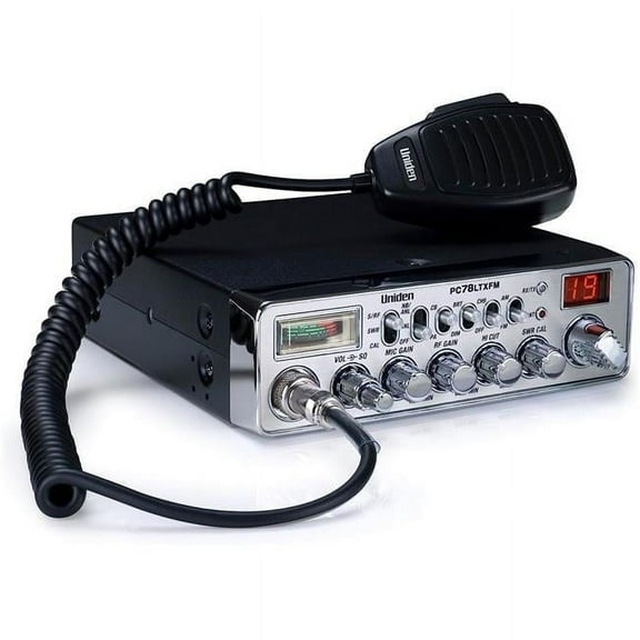 40 Channel CB Radio with RF & Mic, Silver