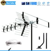 [FiveStar] Ultra HD Outdoor Antenna FSA-5816   200-Mile Range, Upgraded Smart Chip, 12-Element Multi-Tech, 34 Extension Pole, 4K/ATSC 3.0 Compatible