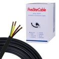thumbnail image 1 of Fivestarcable 16 Awg 4-Conductor Audio Speaker Cable, 500 ft, Black, CL3 Rated for in-Wall Installation, 1 of 4