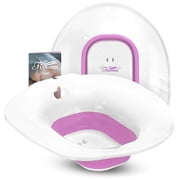 Fivona Foldable Sitz Bath Seat for Toilet Hemo Soak and Postpartum Soaking with Epsom Salt