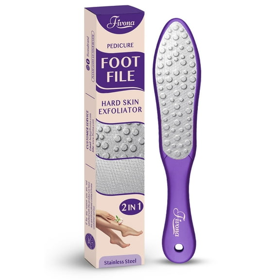 Fivona Foot File - Callus Remover for Feet, Double Sided Foot Rasp for Dry Heels, Feet Scrubber for Dead Skin