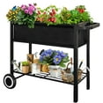 Fiwithy Raised Garden Bed with Legs for Outdoor Plants, Standing
