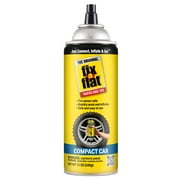 Fix-A-Flat Aerosol Emergency Flat Tire Repair and Inflator, for Compact Tires, Eco-Friendly Formula, Universal Fit for All Compact Cars, 12 oz. Pack of 1 - S60410