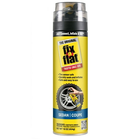 Fix-A-Flat Aerosol Emergency Flat Tire Repair and Inflator, for Standard Tires, Eco-Friendly Formula, Universal Fit for All Cars, 16 oz. (Pack of 1) - S60420