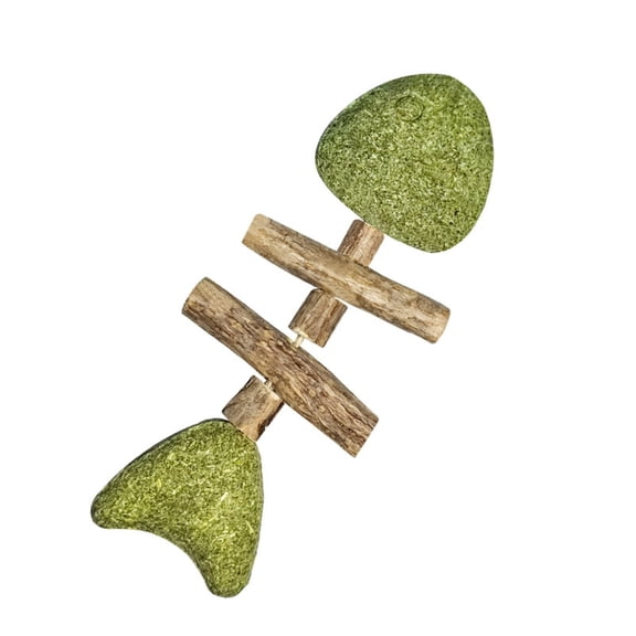 Fix Your Cat's Dental Health, Creative Fish Bone Cat Toy, Wooden Catnip Teeth Cleaning Stick, Natural Fishbone Cat Dental Toy, Durable Feline Tooth Care Tool.