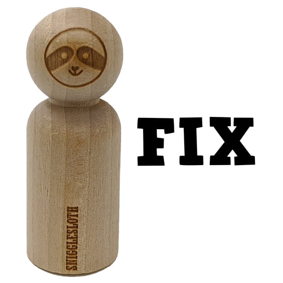 Fix Fun Text Rubber Stamp for Scrapbooking Crafting Stamping - Small 3/4 Inch