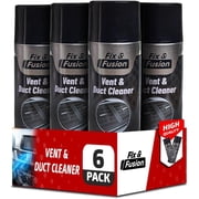 Fix & Fusion A/C Vent and Duct Cleaner, Foaming Spray for Automotive HVAC Cleaner and Refresher, Fast, No-Rinse Formula, 13.5 oz, 6 Pack