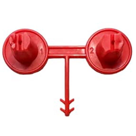 Fix & Fusion Closed Cell Spray Foam Nozzle for Vertical and Horizantal Spray | Application for Walls and Ceilings | Includes 12 Red Nozzles