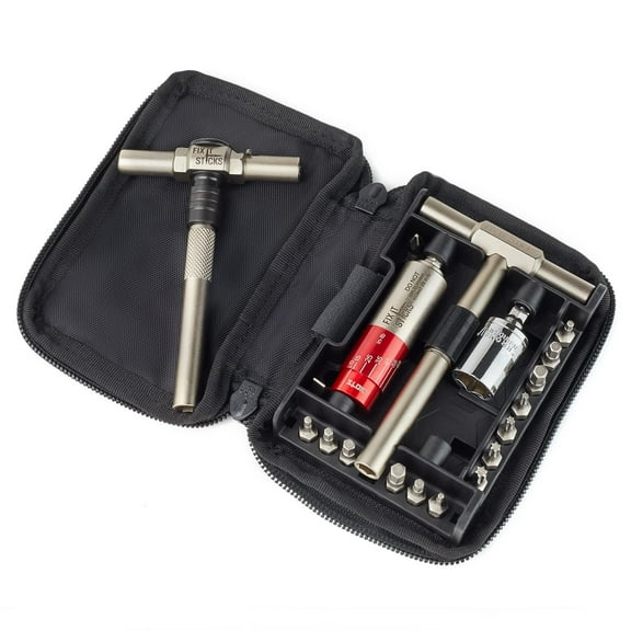 Fix It Sticks 15-65 Inch Lbs All-in-One Torque Driver Kit with T-Way Wrench + Locking Ratcheting T-Way Wrench