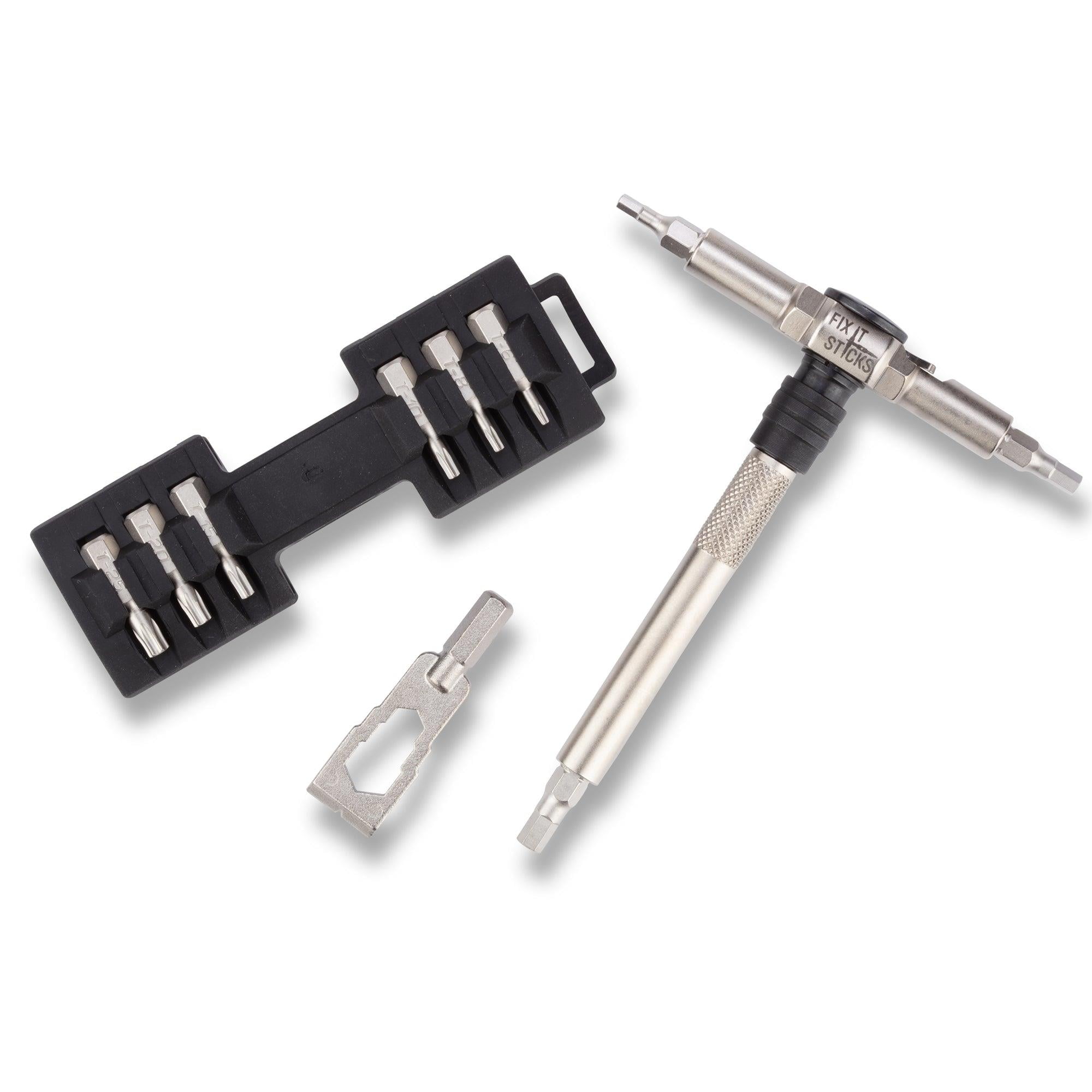 Fix It Sticks Compact Ratcheting Multi-Tool w/ 15 Bits and Bracket