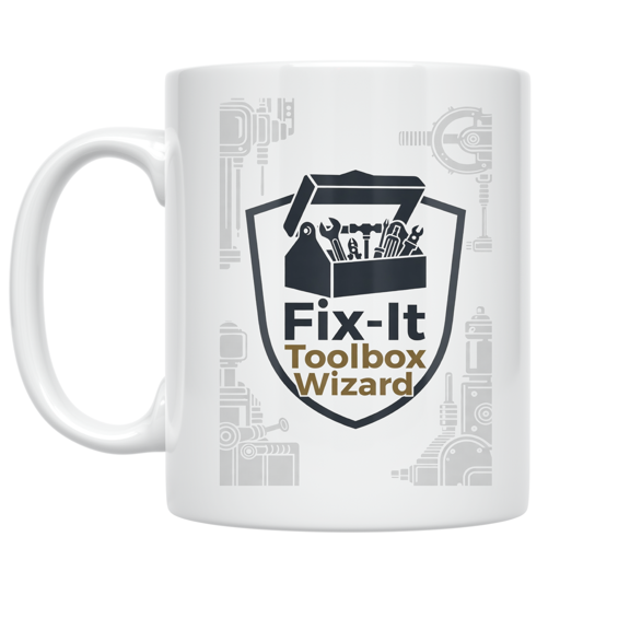 Fix-It Toolbox Wizard Design - Appliance Repair Tech - 11 oz Ceramic Coffee Mug